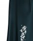 卒業式袴単品レンタル[刺繍]深緑色に桜刺繍[身長168-172cm]No.723